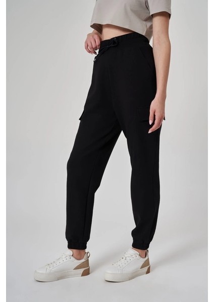 Kadın Siyah Eşofman Altı 1528010-SİYAH