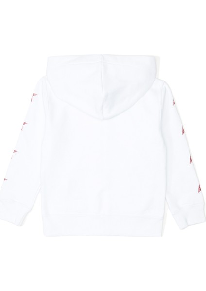 Beyaz Kapüşonlu Kız Çocuk Sweatshirt fiyatları