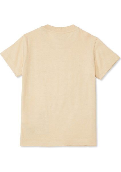Bej Logolu Çocuk T-Shirt