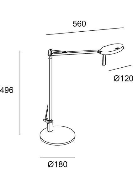 Maca Siyah LED Okuma Lambası