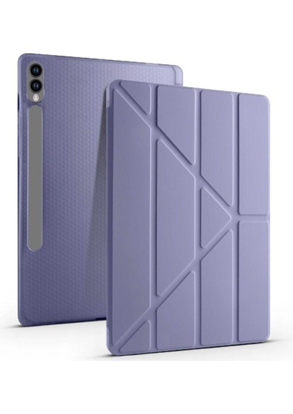 Samsung Tab S10 Fe Plus 13,1 Inch Uyumlu Trifolding Kalem Bölmeli Standlı Uyku Modlu Kılıf fiyatları