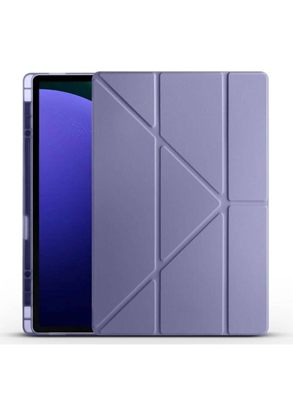 Samsung Tab S10 Fe Plus 13,1 Inch Uyumlu Trifolding Kalem Bölmeli Standlı Uyku Modlu Kılıf modelleri