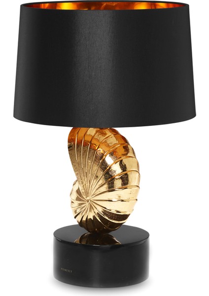 Nautilus Siyah Mermer Abajur