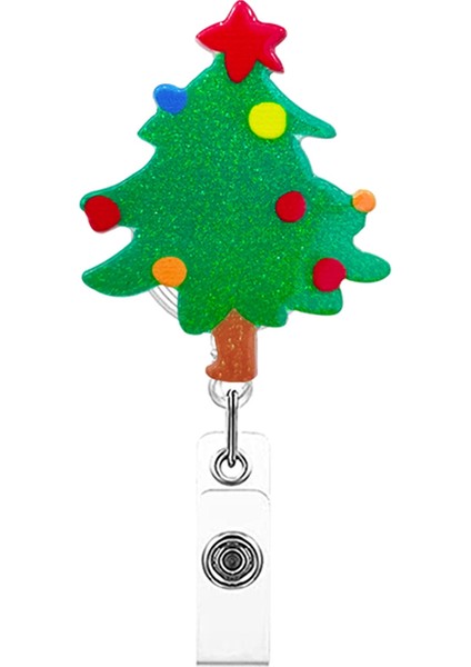 Noel Rozeti Makarası Geri Çekilebilir Hemşire Klipsleri Tatil Sevimli Isim Kimlik Makarası, Öğretmen (Yurt Dışından) fırsatları