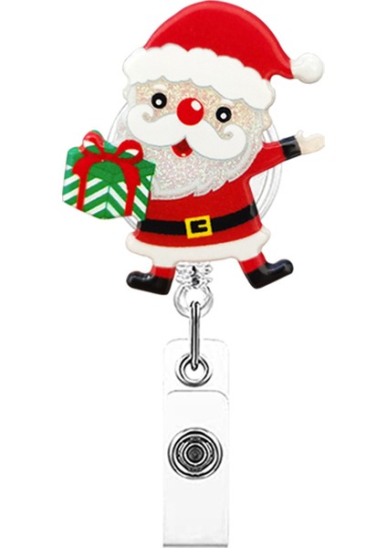 Noel Rozeti Makarası Geri Çekilebilir Hemşire Klipsleri Tatil Sevimli Isim Kimlik Makarası, Öğretmen (Yurt Dışından) indirimleri