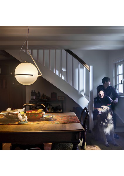 Foscarini Tonda Beyaz Metal Avize modelleri
