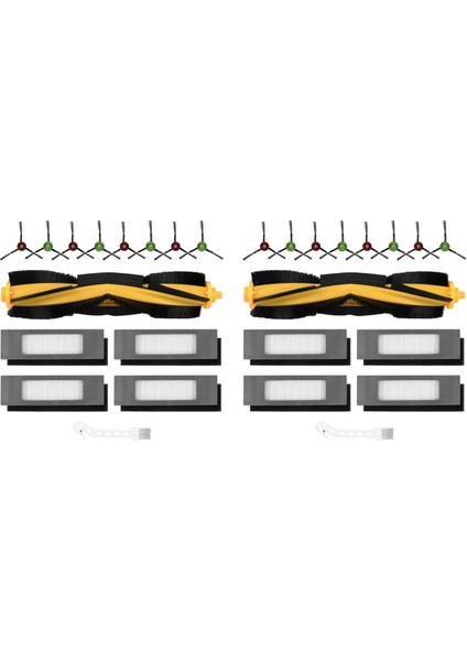 N8 / N8+ Pro Pro+ T9 T9+ N10+, Ozmo 950/920 T8 Ana Yan Fırça Hepa Filtreleri Için 2 Set (Yurt Dışından)