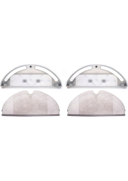 Mi S50 S51 Elektrikli Süpürge Için 2x Su Tankı + Paspas Bezi Yedek Parçaları (Yurt Dışından)