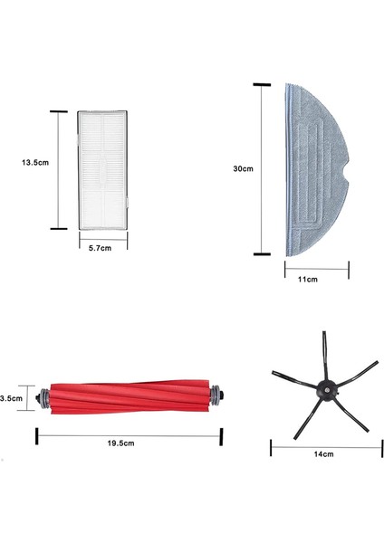 S7, S7 Maxv Ultra, S7 Pro Ultra, S7MAX V Elektrikli Süpürge Parçaları Için Silindir Fırça Bez Filtre Yan Aksesuarları (Yurt Dışından) modelleri