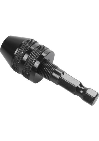 0.3-3.6mm Anahtarsız Matkap Chuck Tornavida Darbeli Sürücü Adaptörü 1/4 "şap Matkap Siyah (Yurt Dışından)