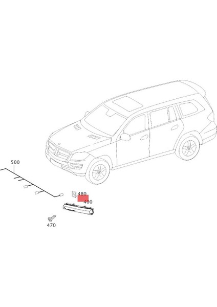 1 Çift Ön LED Gündüz Farı Drl Sis Lambası Mercedes W166 ML350 ML550 X204 GLK350 A2049065401 A2049065501 (Yurt Dışından)