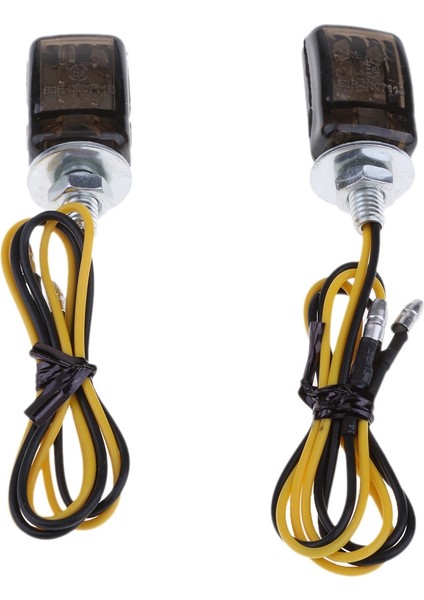 2 Adet Evrensel LED Siyah Mini Minik Küçük Göstergeler Dönüş Sinyalleri Motosiklet Motorsiklet Yamaha Için (Yurt Dışından)