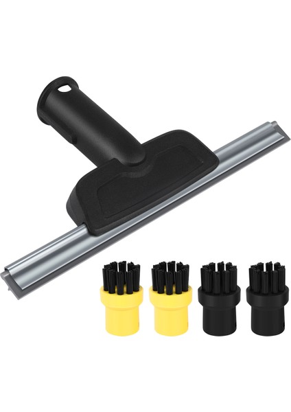 Buharlı Temizleyici Için Pencere Ucu ve Yuvarlak Fırça (Cam ve Aynaların Şeritsiz Temizliği) (Yurt Dışından)