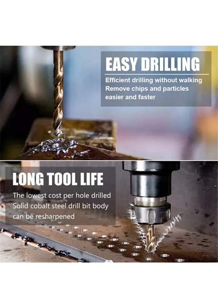 1.0-13MM Kobalt Kaplamalı Matkap Uçları Hss M35 Elektrikli Matkap Ucu Ahşap Metal Çelik Delik Kesici Ağaç Işleme Delme (Yurt Dışından) fırsatları
