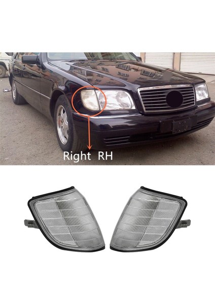 Araba Köşe Işık Park Lambaları Mercedes Benz Için W140 S-Class S320 S420 S500 S600 1991-1998 1408260543 1408260643 (Yurt Dışından) fiyatları