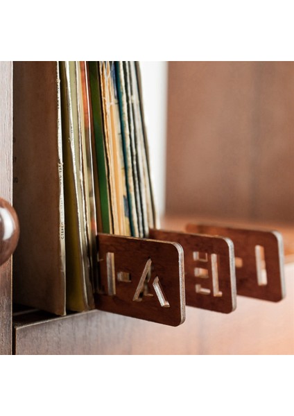 52 Adet Ahşap Plak Bölücüler, Alfabetik Vinil Depolama Bölücüler Az, Tutucu Düzenleyici Kılavuzları (Yurt Dışından) fırsatları