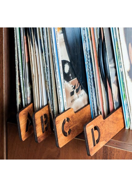 52 Adet Ahşap Plak Bölücüler, Alfabetik Vinil Depolama Bölücüler Az, Tutucu Düzenleyici Kılavuzları (Yurt Dışından) indirimleri