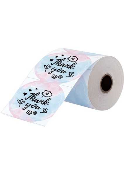 Nakliye Etiketi Yazıcı Sticker Yuvarlak Kare Dıy Logo Tasarımı 2x2 Yıldızlı Gökyüzü -500 Adet (Yurt Dışından)