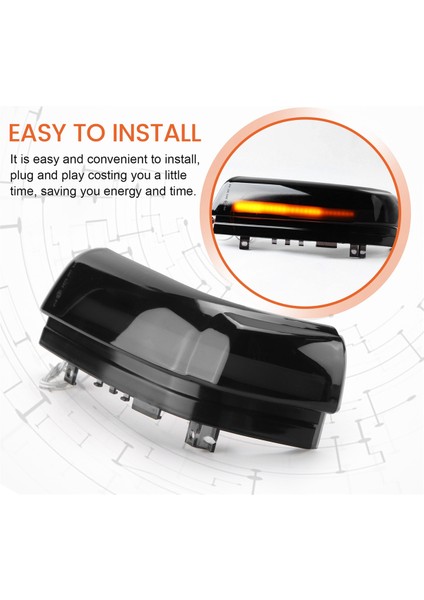 Araba Dinamik Dönüş Sinyal Lambası LED Yan Ayna Gösterge Sinyal Lambası Mitsubishi Pajero V73 V77 V93 V97 2006-2019 (Yurt Dışından)