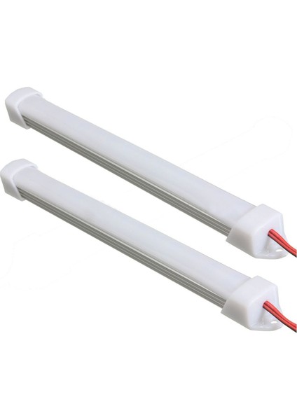 2x 12 V Araba LED Smd Iç Işık Çubuğu Tüp Şerit Lamba Van Tekne Karavan Karavan Soğuk Beyaz (Yurt Dışından) modelleri