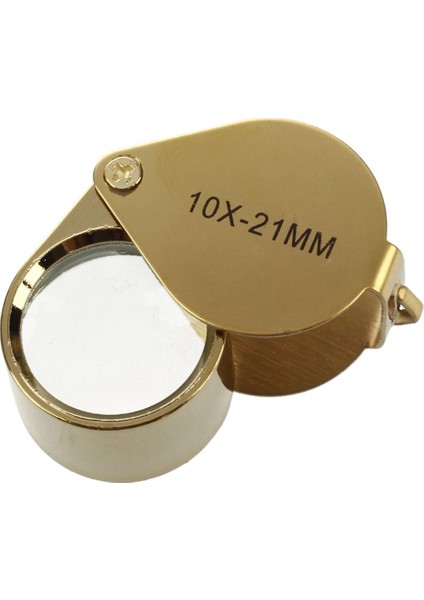 10X Büyüteç Büyüteç Cam Kuyumcular Göz Katlanabilir Takı Döngü Büyüteç (Altın) (Yurt Dışından) modelleri
