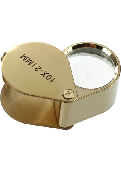 10X Büyüteç Büyüteç Cam Kuyumcular Göz Katlanabilir Takı Döngü Büyüteç (Altın) (Yurt Dışından) fırsatları