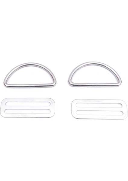 Paslanmaz Çelik Tüplü Dalış Kemeri Dokuma Kayışı D Halka Toka Halka Toka Kanat Bcd Aksesuarları ile Sabit (Yurt Dışından)