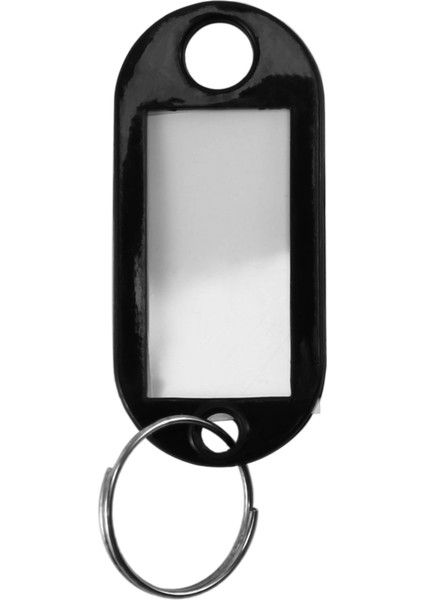 20 Adet Çeşitli Anahtar Kimlik Etiketi Etiketleri Bölünmüş Halka Anahtarlık Anahtarlık (Siyah) (Yurt Dışından) fırsatları