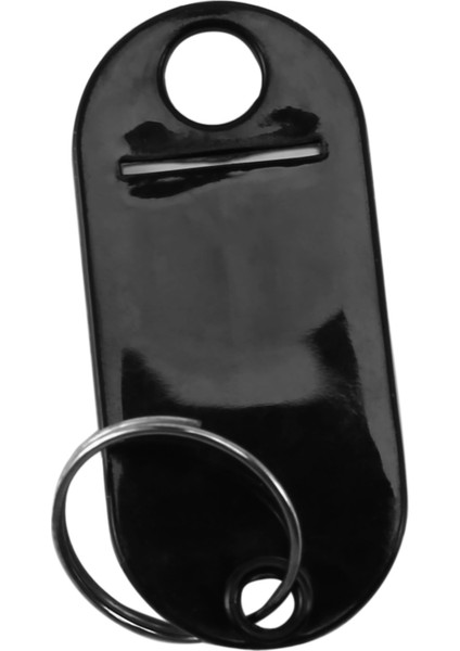 20 Adet Çeşitli Anahtar Kimlik Etiketi Etiketleri Bölünmüş Halka Anahtarlık Anahtarlık (Siyah) (Yurt Dışından) indirimleri