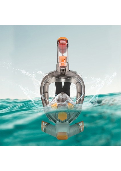 Şnorkel Maskesi Erkek Kadın Tüplü Dalış Sualtı Tam Yüz Dalış Maskesi Şnorkel Maskeleri 180 Görünüm Buğu Önleyici Sızıntı Önleyici (L/xl) (Yurt Dışından) indirimleri