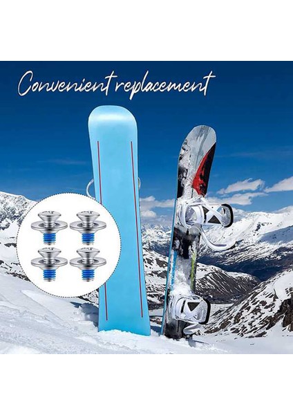 8 Adet/takım Snowboard Bağlama Vida Seti, Snowboard Vida Rondelaları ile Snowboard Montaj Vidaları Sabit Kayak Aksesuarları (Yurt Dışından) indirimleri