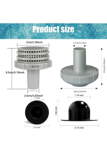 Intex Bestway Intex Yer Üstü Yüzme Havuzu, Havuz Aksesuarları Için Delik Fişli Yedek Hortum Adaptör Konnektörü (Yurt Dışından) modelleri