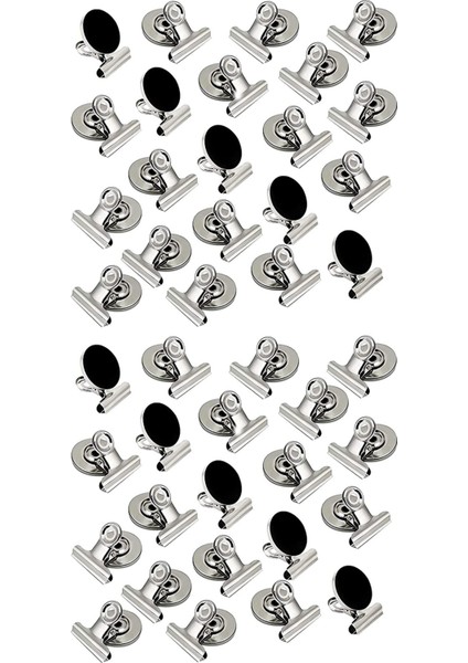 40 Paket Manyetik Klipsler, Çizilmez Buzdolabı Güçlü Mıknatıs Klipsleri, Dosya Klipsleri Kağıt Kelepçeleri, Beyaz Tahta Mıknatısları (Yurt Dışından)