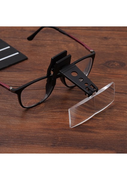 1.5x/2.5x/3.5x Büyüteç Optik Aletler Katlanır Klip Gözlük Büyüteç ile 3 Akrilik Lens 85X30MM (Yurt Dışından) fırsatları