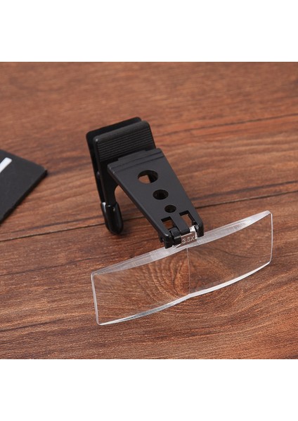 1.5x/2.5x/3.5x Büyüteç Optik Aletler Katlanır Klip Gözlük Büyüteç ile 3 Akrilik Lens 85X30MM (Yurt Dışından) indirimleri