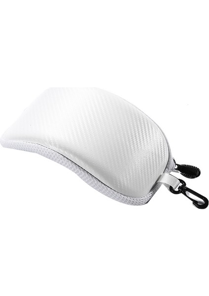 Kayak Kar Gözlüğü Koruyucu Kılıf Anti-Şok Su Geçirmez Motosiklet Gözlük Kutusu Depolama Güneş Gözlüğü Sert Kabuk Çanta-Beyaz (Yurt Dışından)