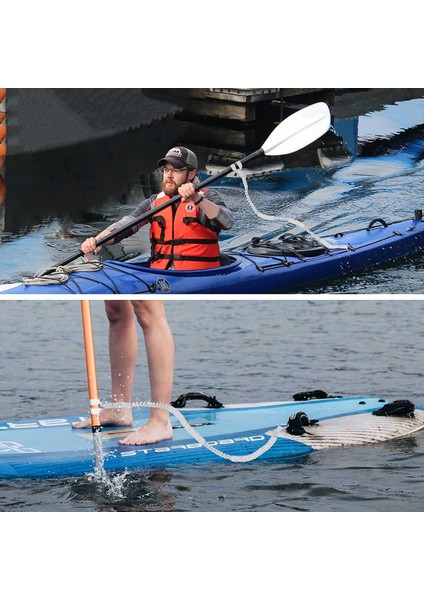 6 Parça Kayak Kürek Tasması Ayarlanabilir Kayak Sarmal Çubuk Tasma Kordonu, Kayak Aksesuarları Gri (Yurt Dışından) modelleri