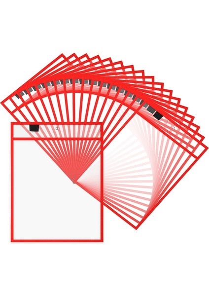 25 Adet Dosya Klasörleri 24X32CM Çalışma Notu Tutucusu Kuru Silinebilir Cepler Öğretmenler Sınıf Organizasyon Malzemeleri A (Yurt Dışından)