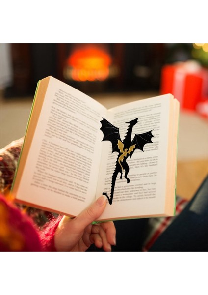 Erkekler Için Dragon Ayraçları, Kitap Aksesuarları Okuma Severler, Marks Siyah ve Altın, B (Yurt Dışından) indirimleri