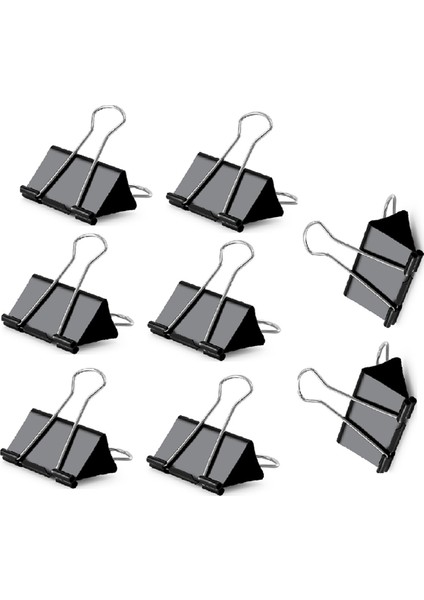 Ekstra Büyük Klasör Kalınlaştırılmış Dosya Klasörü ve Çizim Tahtası Klipsi 2,4 Inç (Yaklaşık 6,1 Cm) 8 Parça (Yurt Dışından)