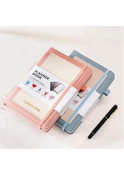 Haftalık Planlayıcı 2024 Pu Kapaklı Defter, Orta (A5) Sert Kapak, 5.9x8.4 Inç Mavi (Yurt Dışından)
