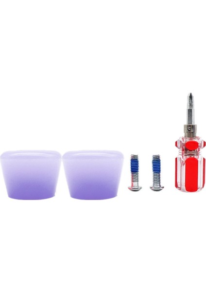 1 Çift Paten Ayak Durdurucuları Pu Paten Fren Bloğu Vidalar ve Tornavida ile Dört Tekerlekli Kaykay Parçaları B (Yurt Dışından)