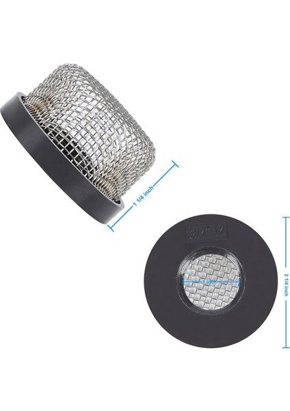 4 Adet Paslanmaz Çelik Örgü Süzgeç ¾ Inç -14, MA-023 Vidalı Süzgeç ile Uyumlu Paslanmaz Örgü Elek Süzgeci (Yurt Dışından) indirimleri