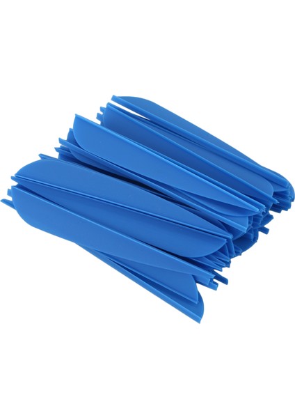 Arrows Vanes Dıy Okçuluk Okları Için 4 Inç Plastik Tüy Fletching 50 Paket (Mavi) (Yurt Dışından)