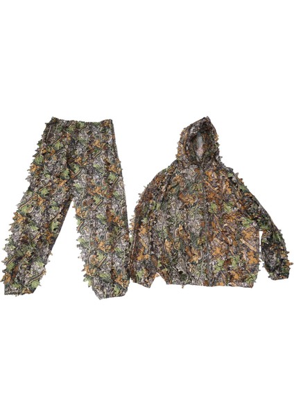 3D Leaf Yetişkinler Ghillie Kıyafeti Orman Kamuflajı/kamuflaj Avı Geyik Avı (Yurt Dışından)