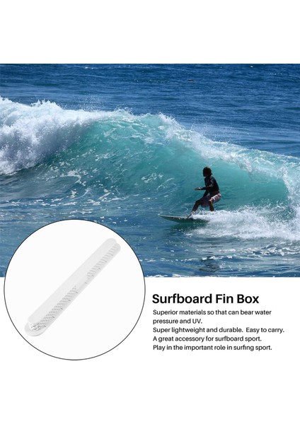 10.75 Inç Sörf Tahtası Fin Kutusu Kurulu Uzun Tahta Wakeboard Merkezi Fin Kutusu Sörf Aksesuarları, Beyaz (Yurt Dışından) modelleri