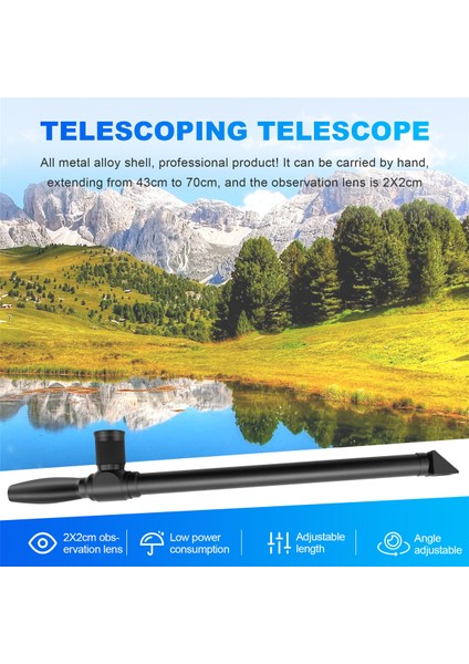 Havuz ve Plaj Dalışı Için Ayarlanabilir Periskop 5X20 Büyütme Ölü Açı Gözlem Avcılık Monoküler Teleskop (Yurt Dışından) fırsatları