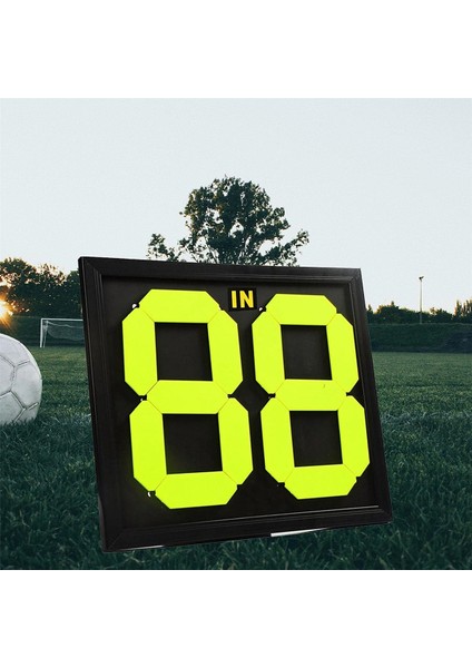 Futbol Futbol Müsabaka Uygulaması Için Oyuncu Değiştirme Kartı Panosu Çift Taraflı Ekran 2 Haneli Değiştirme Kartı (Yurt Dışından) indirimleri