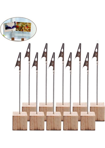 20 Adet Notluk Çam Tabanlı Mesaj Klipsi Dikey Not Ofis Düğün Partisi Ev Dekorasyonu Doğum Günü Fotoğrafları (Yurt Dışından) fiyatları