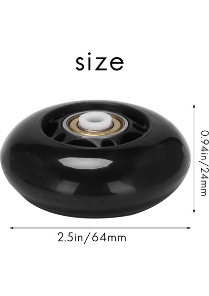 8 Paket Sıralı Paten Tekerlekleri, Iç Mekan/dış Mekan Paten Tekerlekleri, 64MM Rulmanlı Yedek Tekerlekler (Yurt Dışından) indirimleri